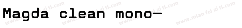 Magda clean mono字体转换